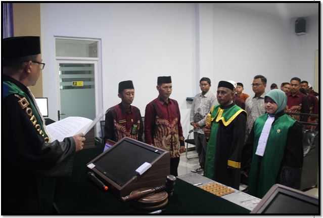 Pelantikan Hakim Pratama Mahkamah Syar’iyah Langsa