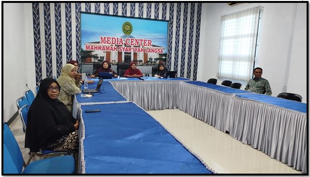 Briefing Pagi PTSP Oleh Panitera Muda Gugatan Mahkamah Syar’iyah Langsa