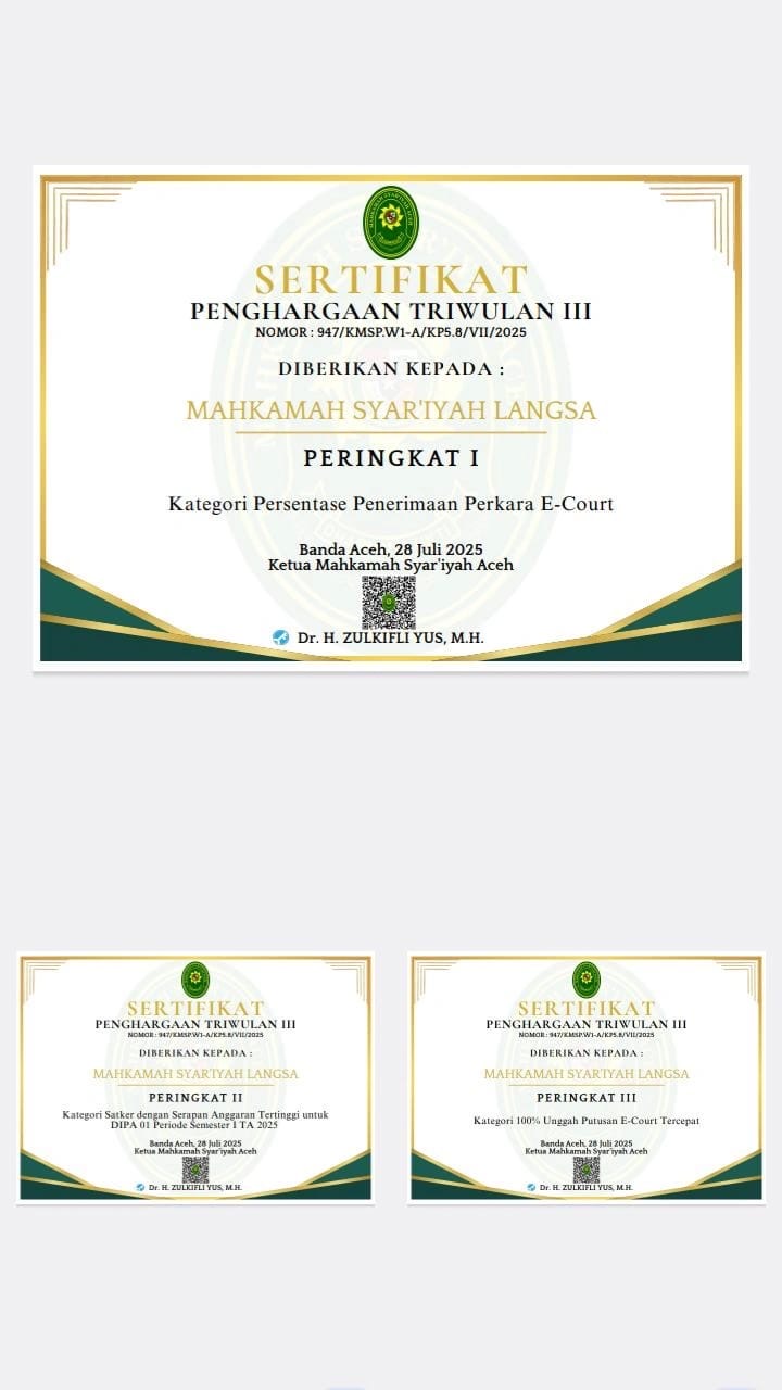 Amanat Apel Jum’at Sore Mahkamah Syar’iyah Langsa