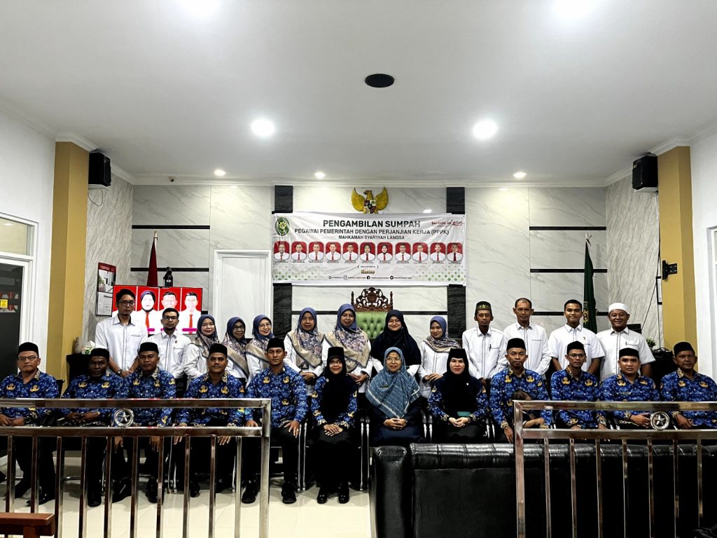 Pengambilan Sumpah 11 PPPK Mahkamah Syar’iyah Langsa