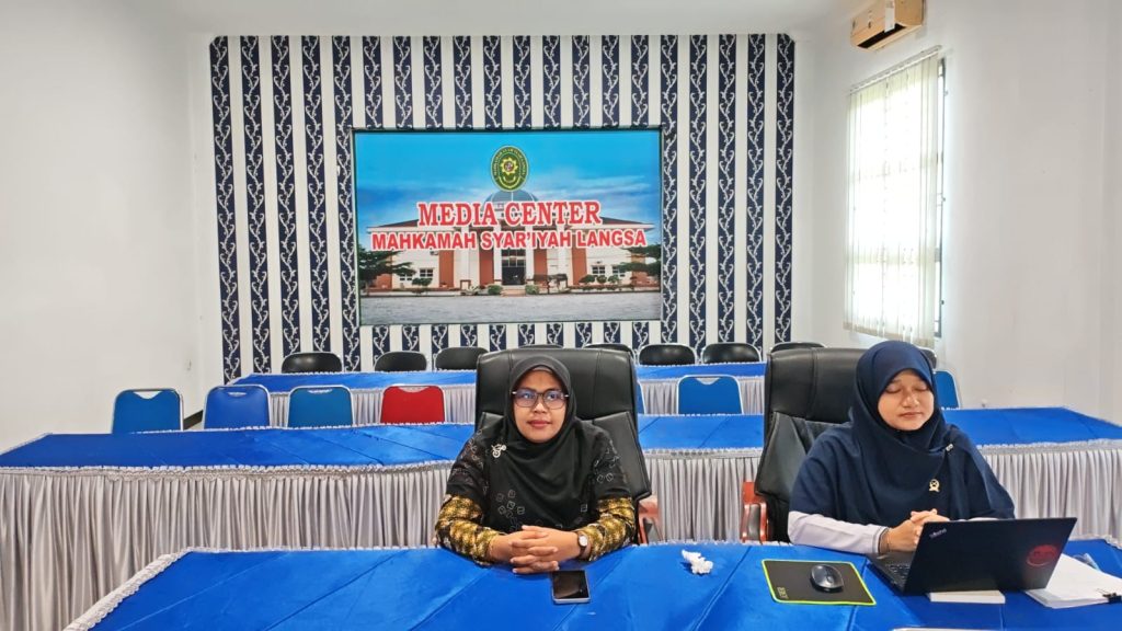 Hakim MS Langsa Mengikuti Diskusi Penguatan Peran dan Kepemimpinan Hakim Perempuan