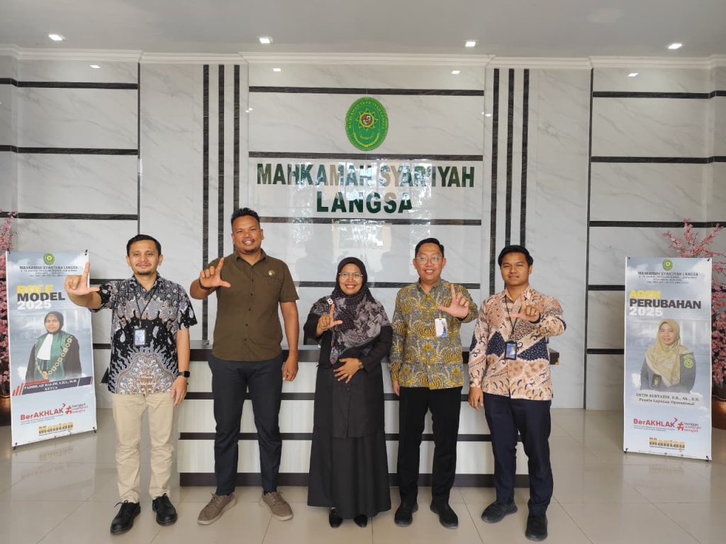 Silaturahmi Mahkamah Syar’iyah Langsa Ke Kantor Kementrian Agama Kota Langsa