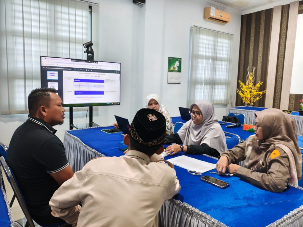 Rapat Terbatas Pimpinan Mahkamah Syar’iyah Langsa : Evaluasi Penilaian Kinerja Triwulan III Tahun 2025