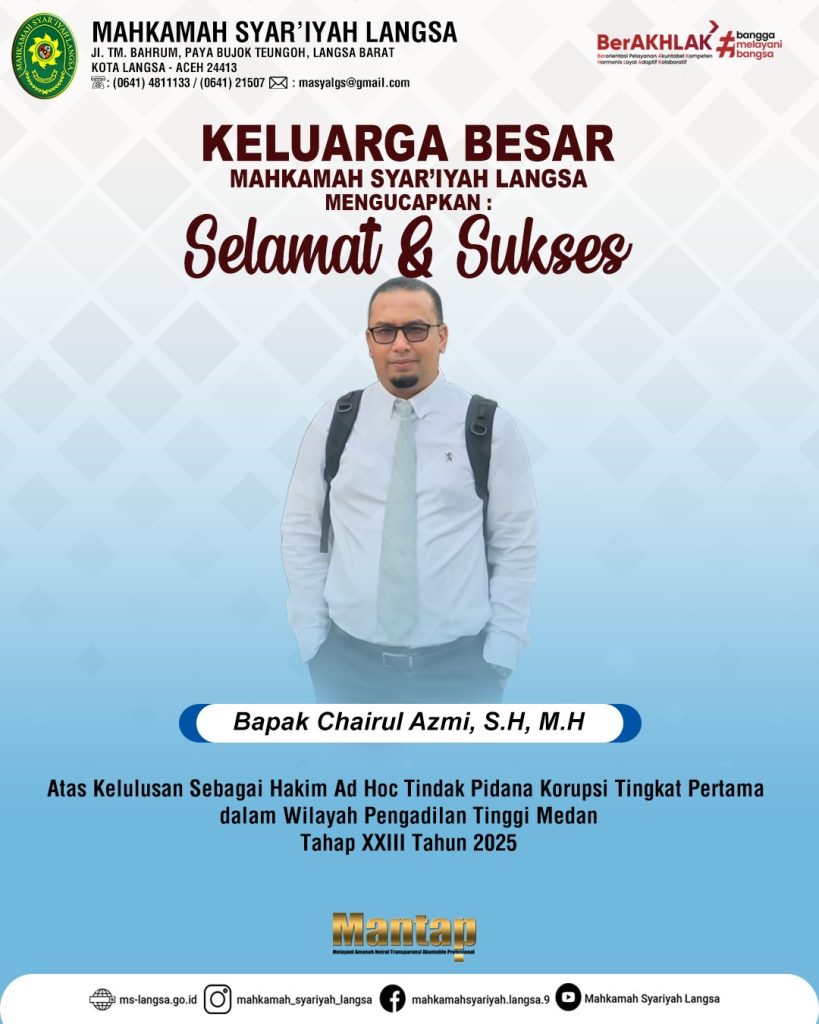 Ketua MS Langsa Hadiri Paripurna DPRK, Dengarkan Pandangan Fraksi Terhadap Rancangan Qanun APBK 2026