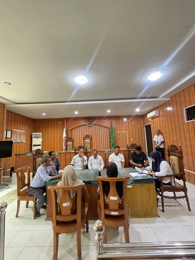 Sengketa Lahan Kantor, Sekretaris MS Langsa Hadiri Sidang Mediasi di PN Langsa