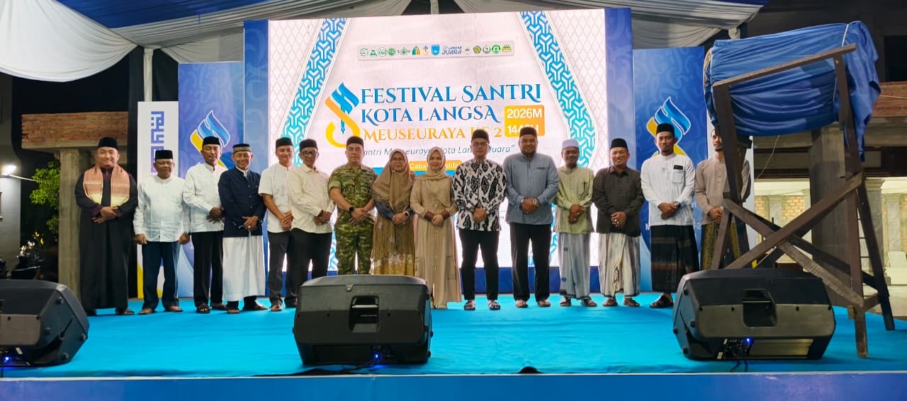 Ketua MS Langsa Hadiri Pembukaan Festival Santri Meuseraya Ke-2 di Masjid Agung Darul Falah
