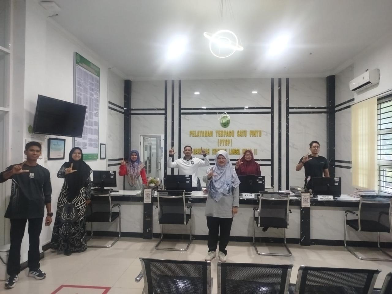 Mahkamah Syar’iyah Langsa Hadiri Wisuda Purnabakti Empat Ketua PTA Secara Virtual